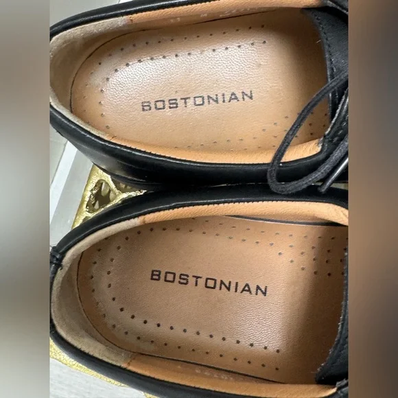 Black and Tan Leather Shoes Bostonian Mens Size 11 Shoes display picture 1